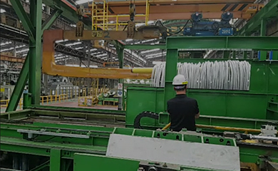 Steel plant’s pickling coil automatic transportation facility